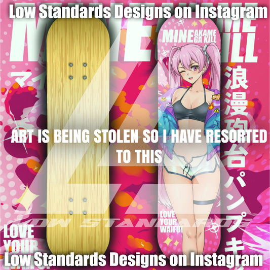 Akame Ga Kill Mine <3 Skate Deck