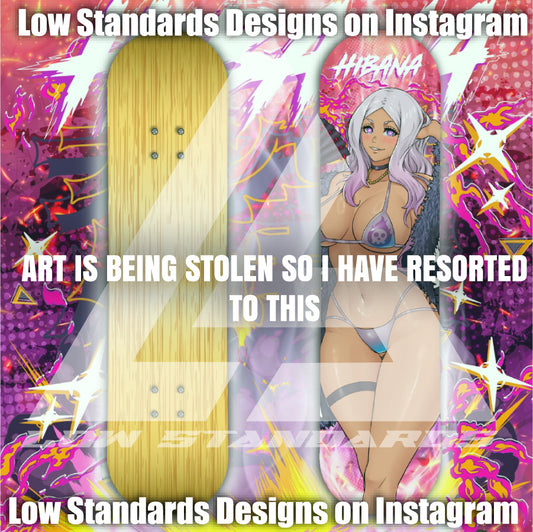 Seductive Bikini Babe Hib-an-a Skate Deck