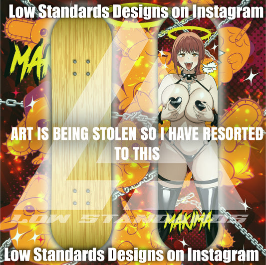 Ahegao Makima <3 Skate Deck