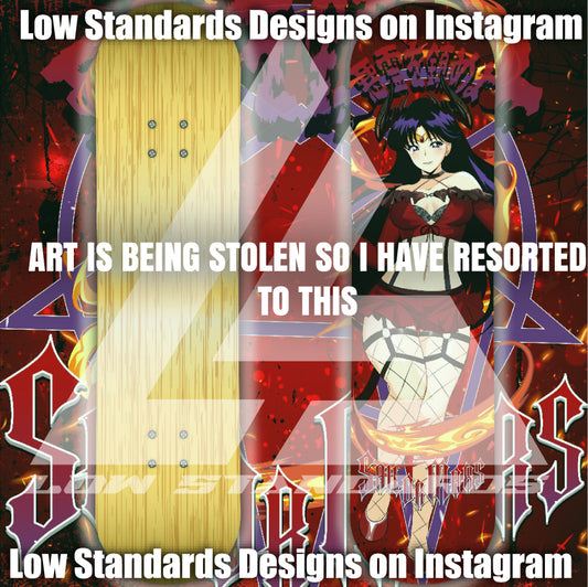 Succubus Sailor Mars Skate Deck