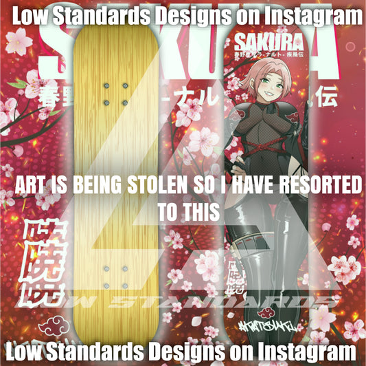 Seductive Sakura Skate Deck
