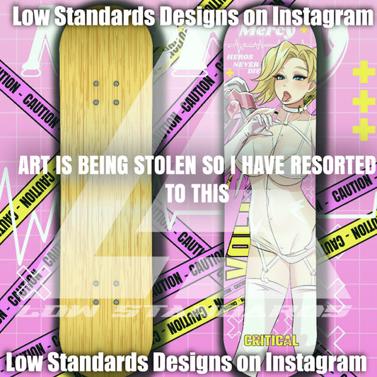 Sexy Nurse Mercy Skate Deck
