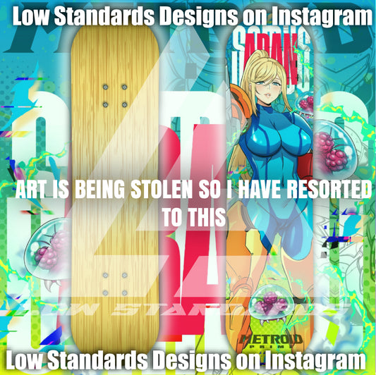 Samus Aran <3 Skate Deck