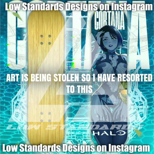 Halo Seductive Cortana Skate Deck