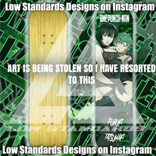 Seductive Fubuki and Tatsumaki <3 Skate Deck