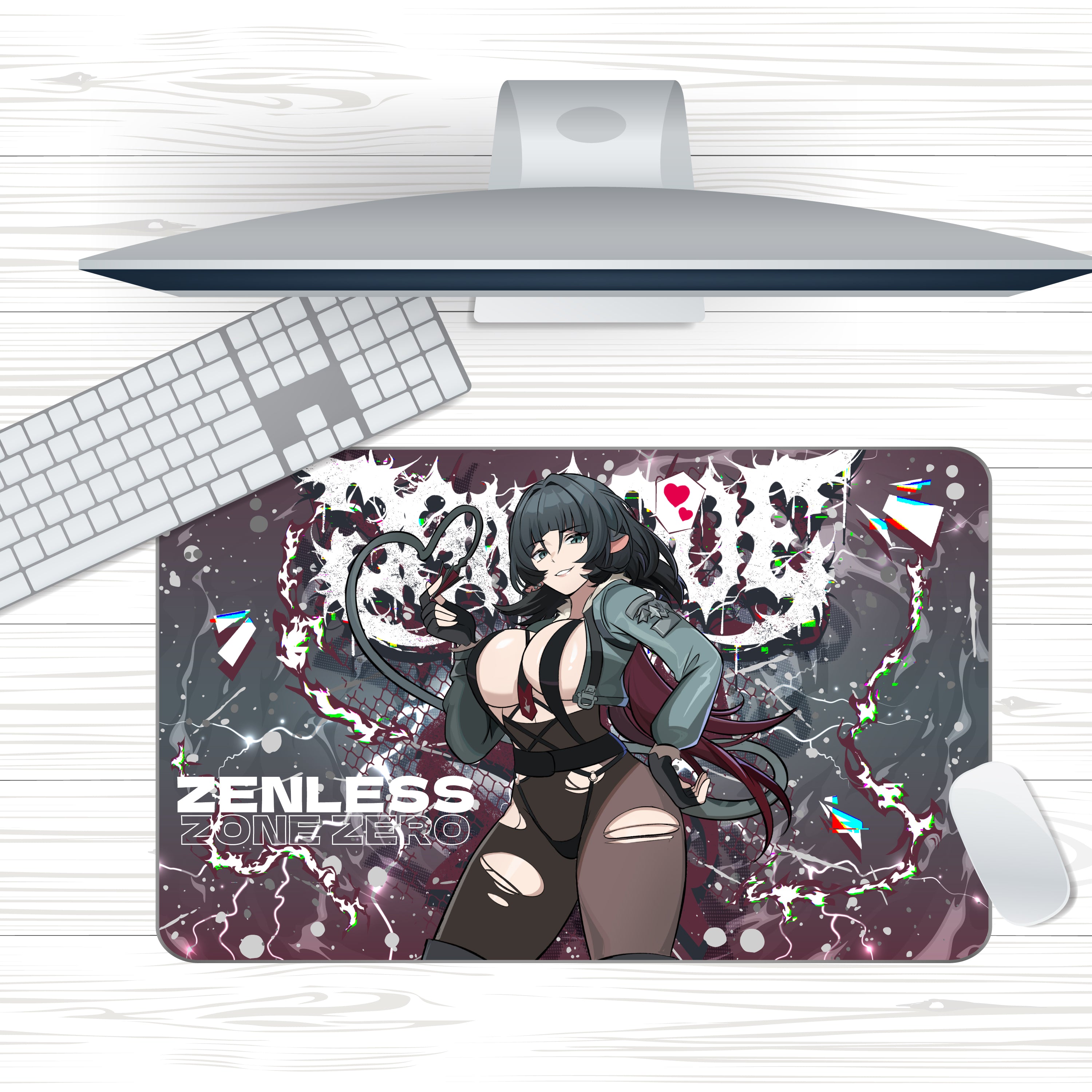 Anime Waifu ZZZ Jane Doe Mousepad