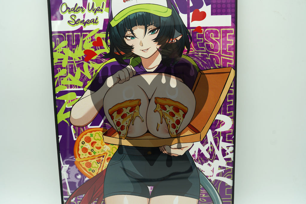 Anime Waifu Pizza Jane Doe Poster / Wall Banner