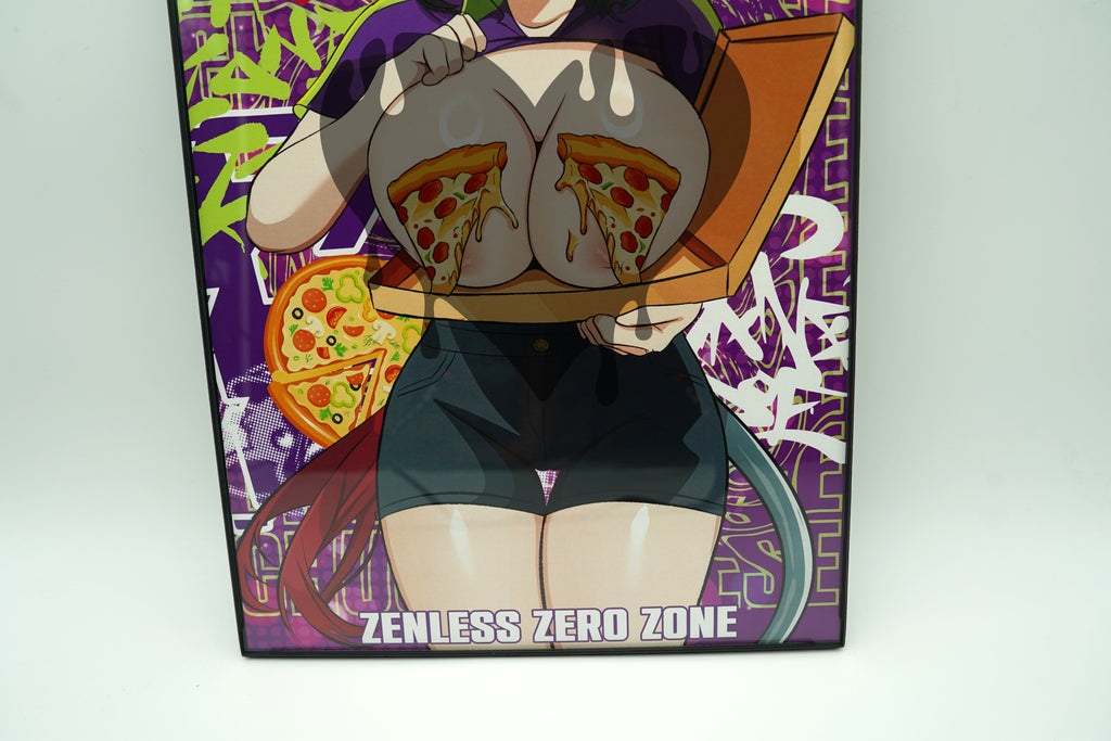 Anime Waifu Pizza Jane Doe Poster / Wall Banner