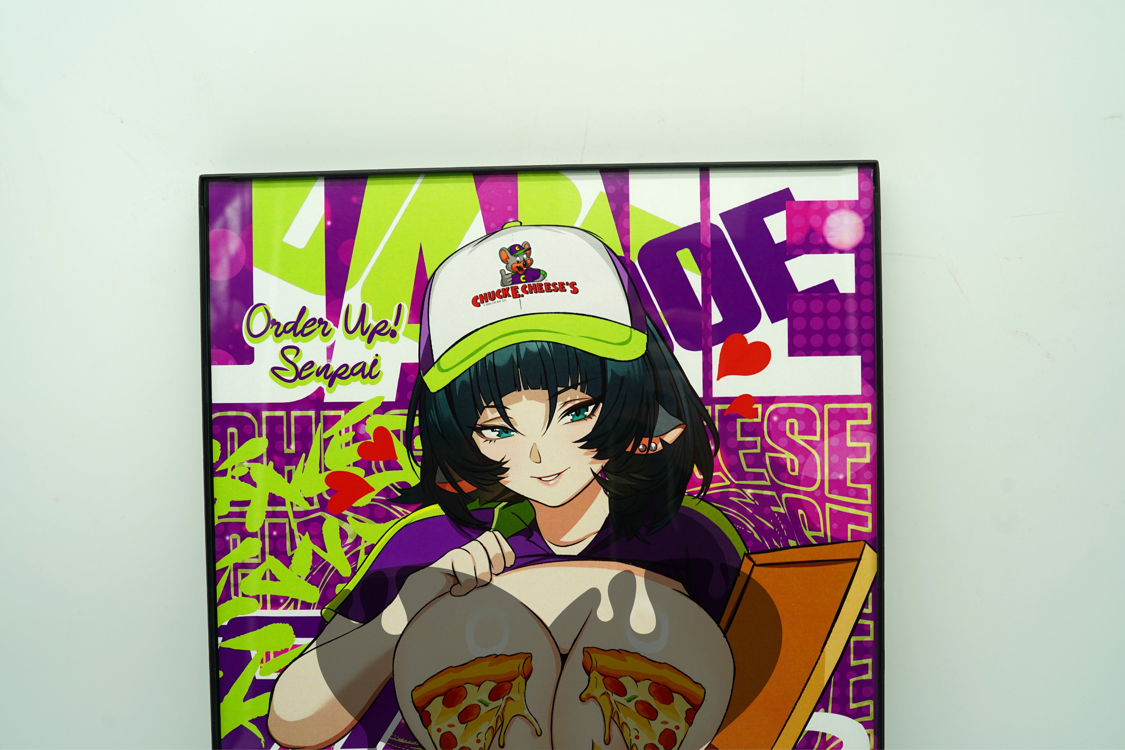 Anime Waifu Pizza Jane Doe Poster / Wall Banner