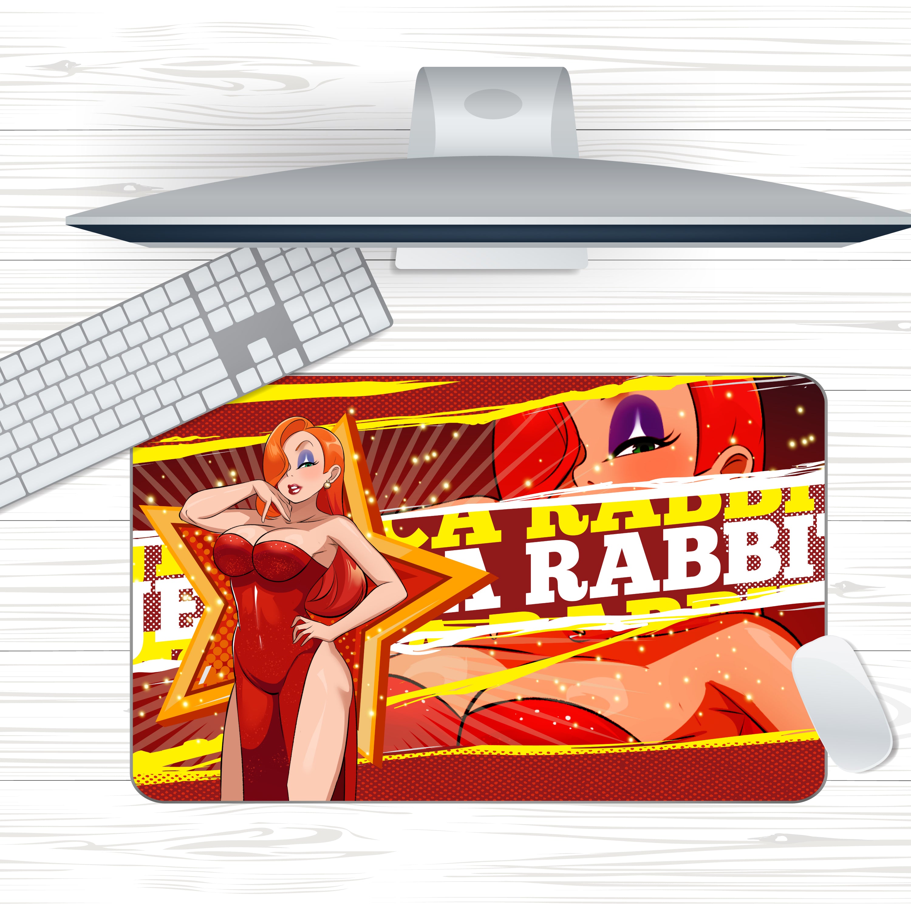 Anime Waifu Jessica Rabbit Mousepad