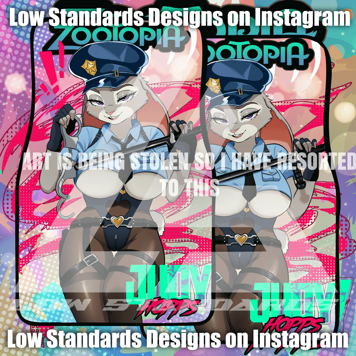 Seductive Officer Judy Hopps <3 Car Mats