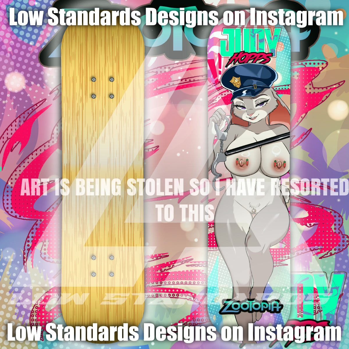 Seductive Officer Judy Hopps <3 Skate Deck