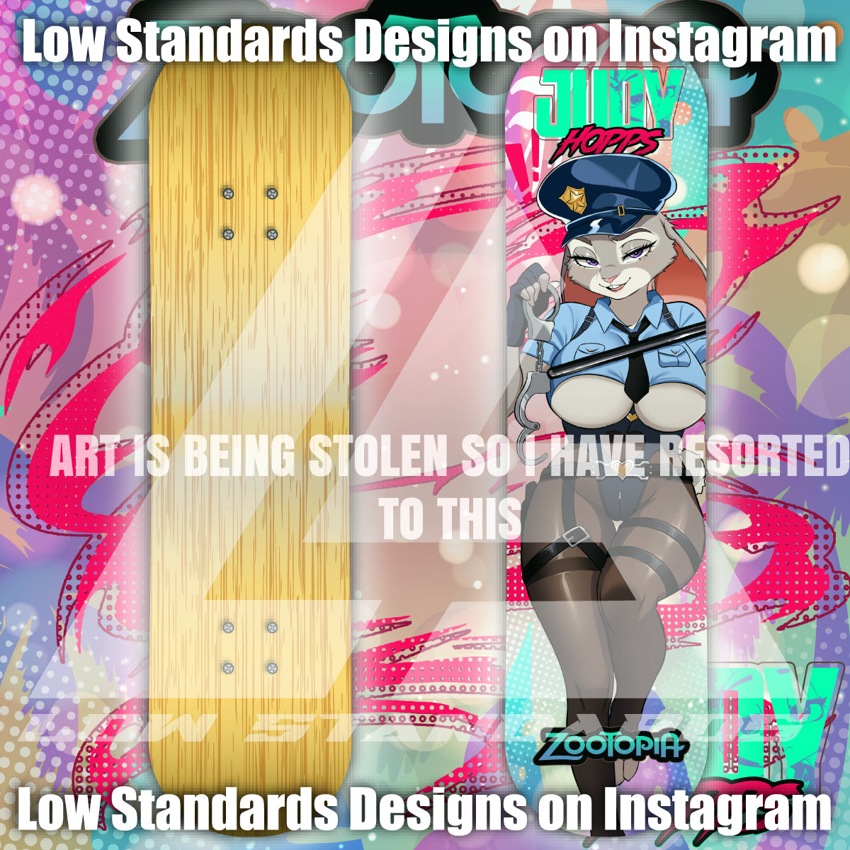 Seductive Officer Judy Hopps <3 Skate Deck