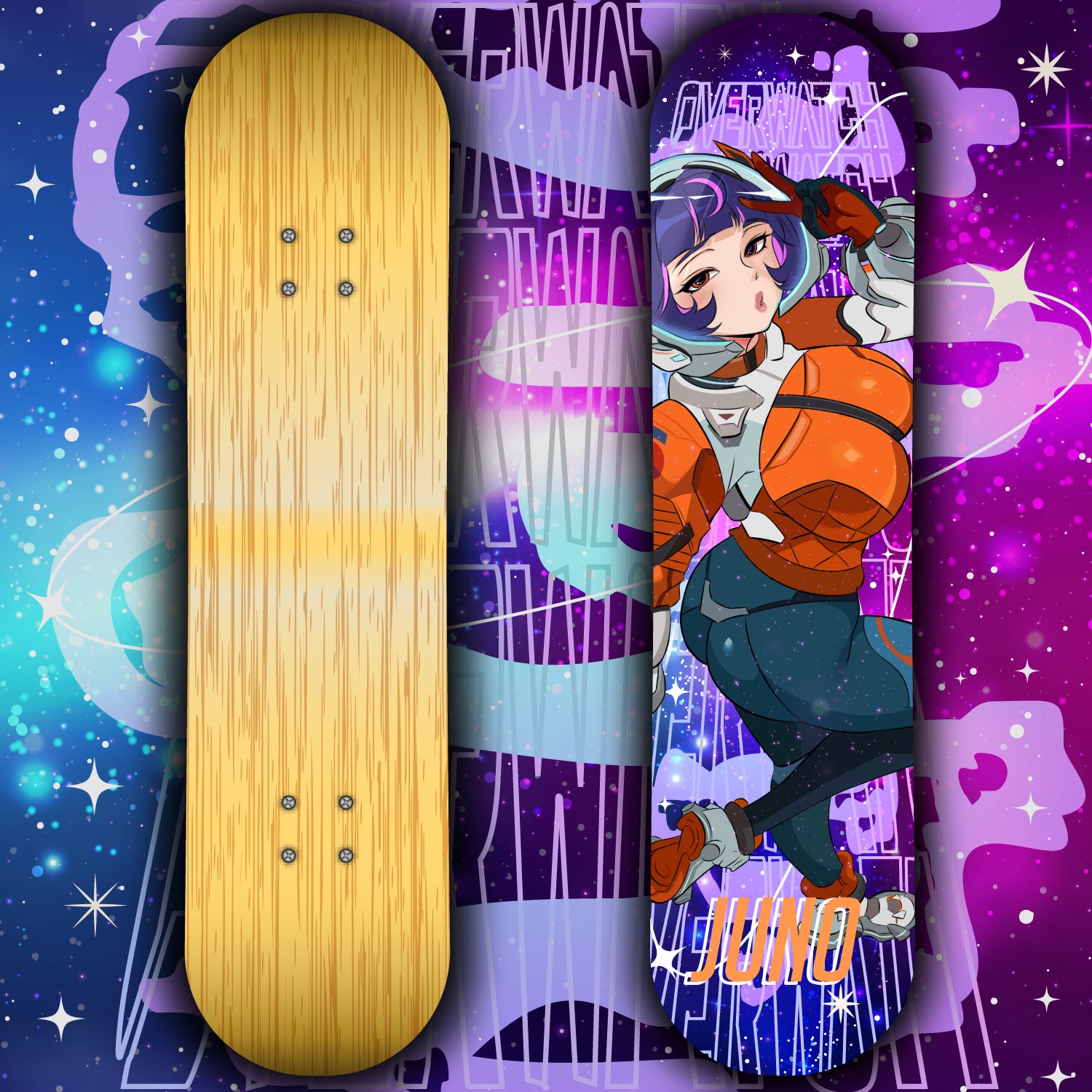Anime Waifu Skate Deck Juno