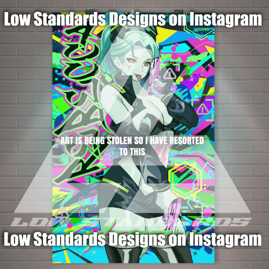 Cyberpunk Rebecca V2 Poster / Wall Banner