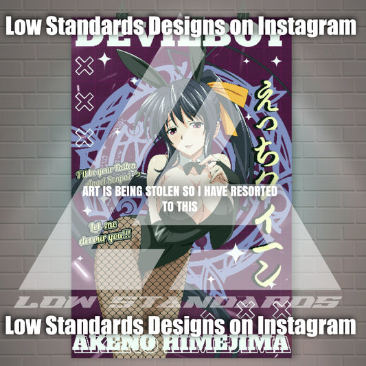 Devil Boy Akeno <3 Poster / Wall Banner