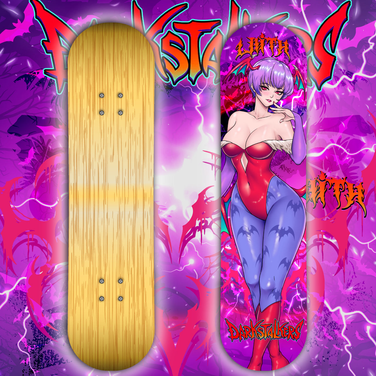 Anime Waifu Skate Deck Lilith