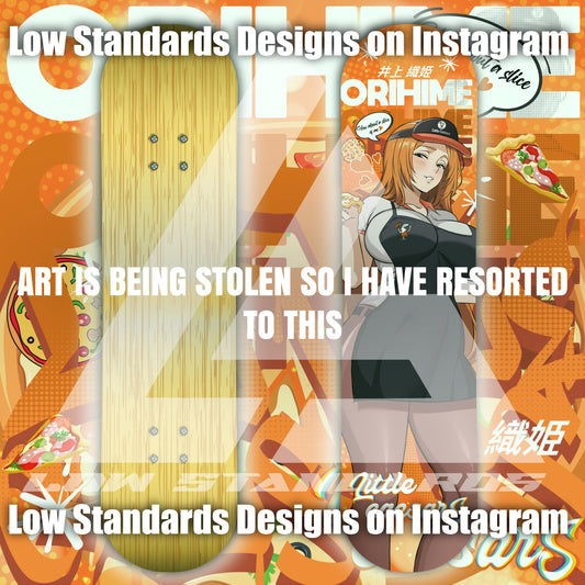 Little Caesars Delivery Girl Orihime Inoue Skate Deck