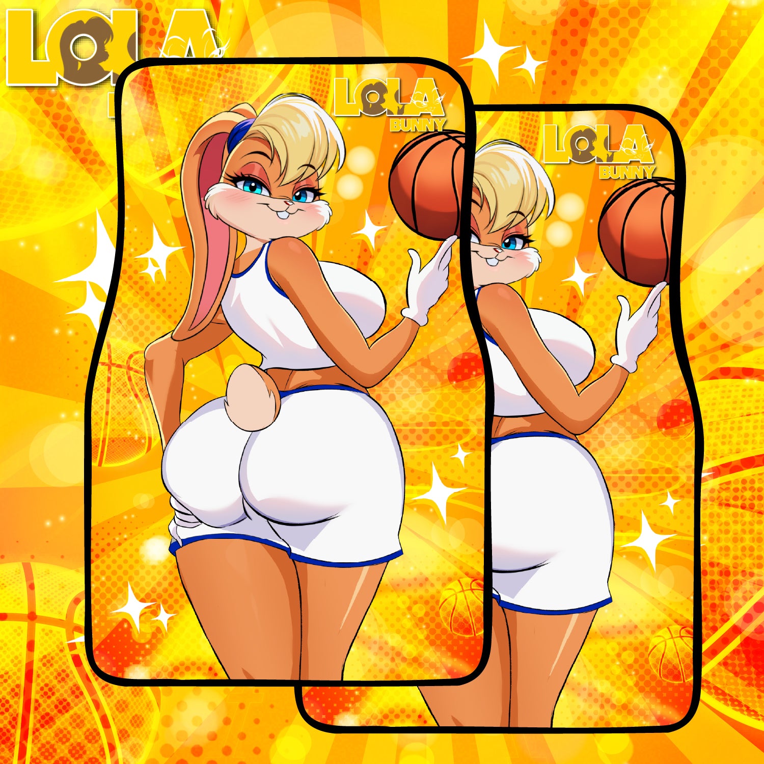 Anime Waifu Car Mats Lola Bunny