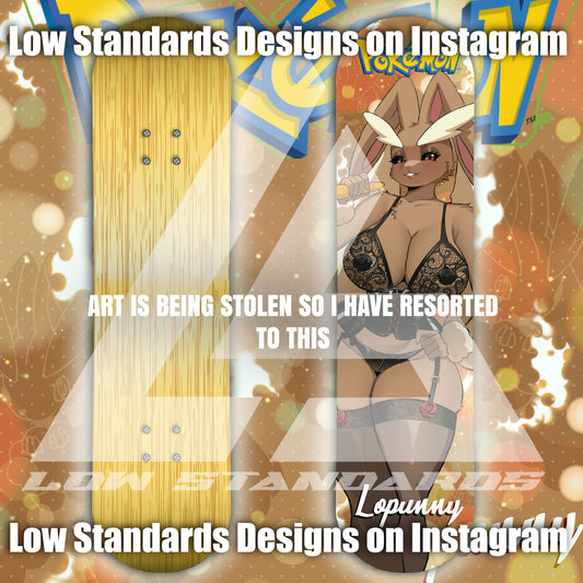 Seductive Lopunny<3 Skate Deck