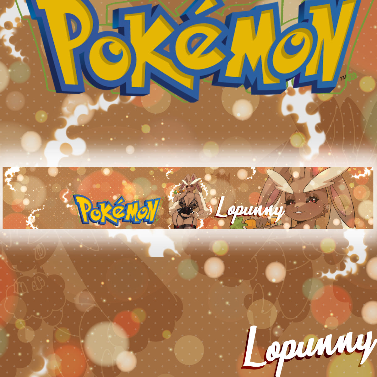 Vehicle Windshield Banner Lopunny