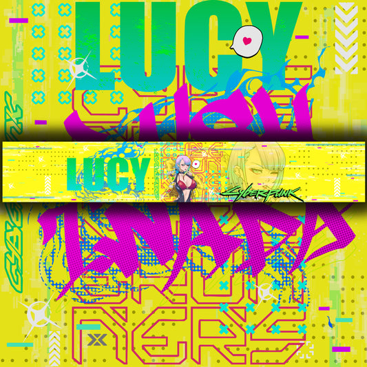 RX7 Edition Cyber Punk Lucy <3 Windshield Banner