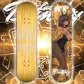 Anime Waifu Skate Deck Nikke Noir