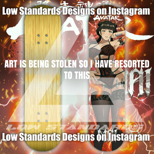 Seductive Fire Nation Mai <3 Skate Deck