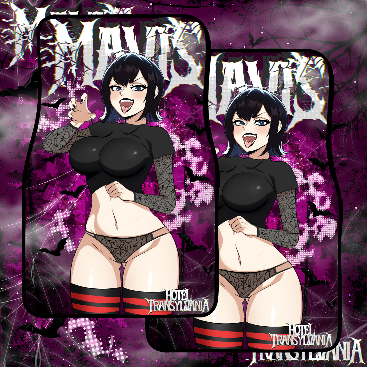 Anime Waifu Car Mats Mavis Dracula
