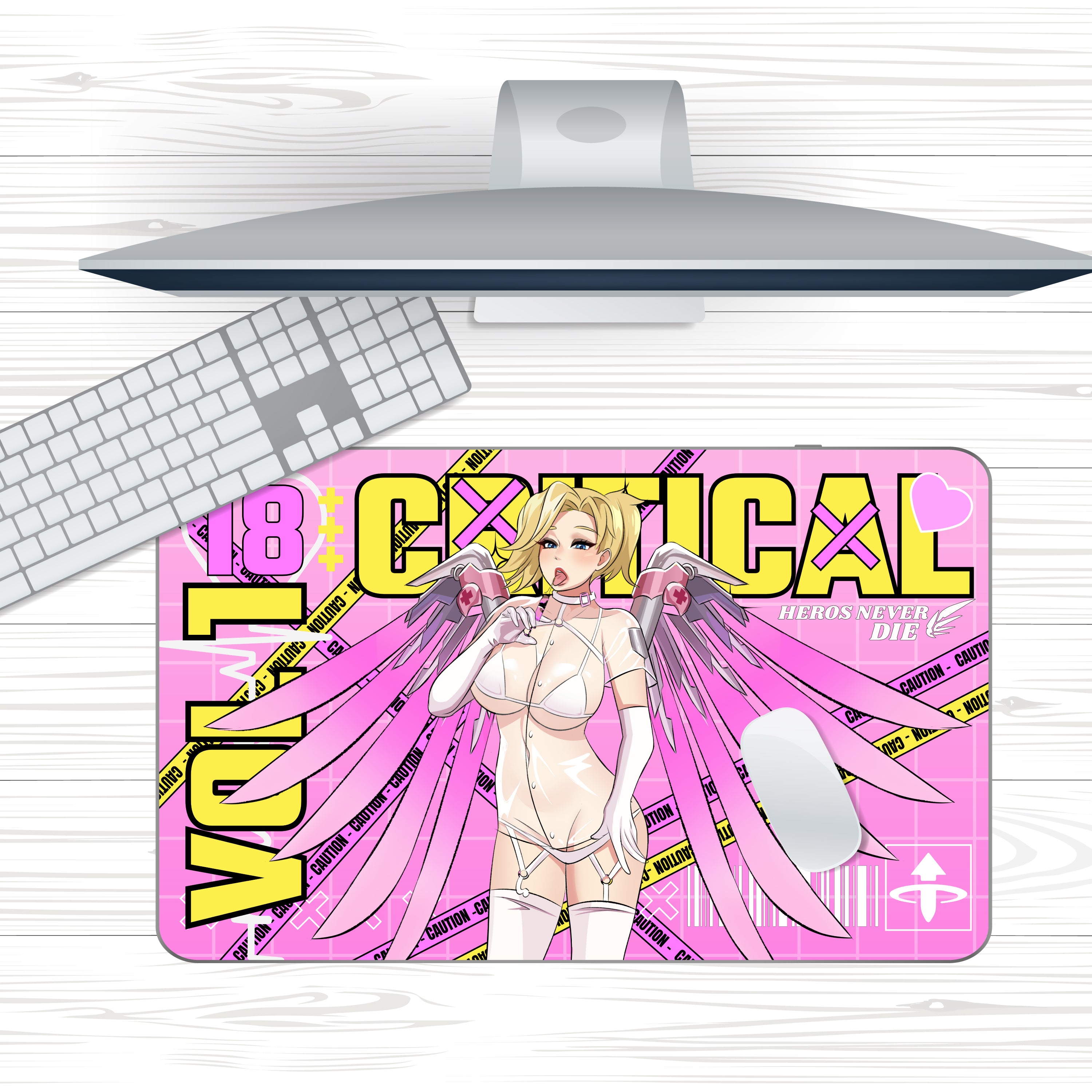 Anime Waifu Nurse Mercy Mousepad