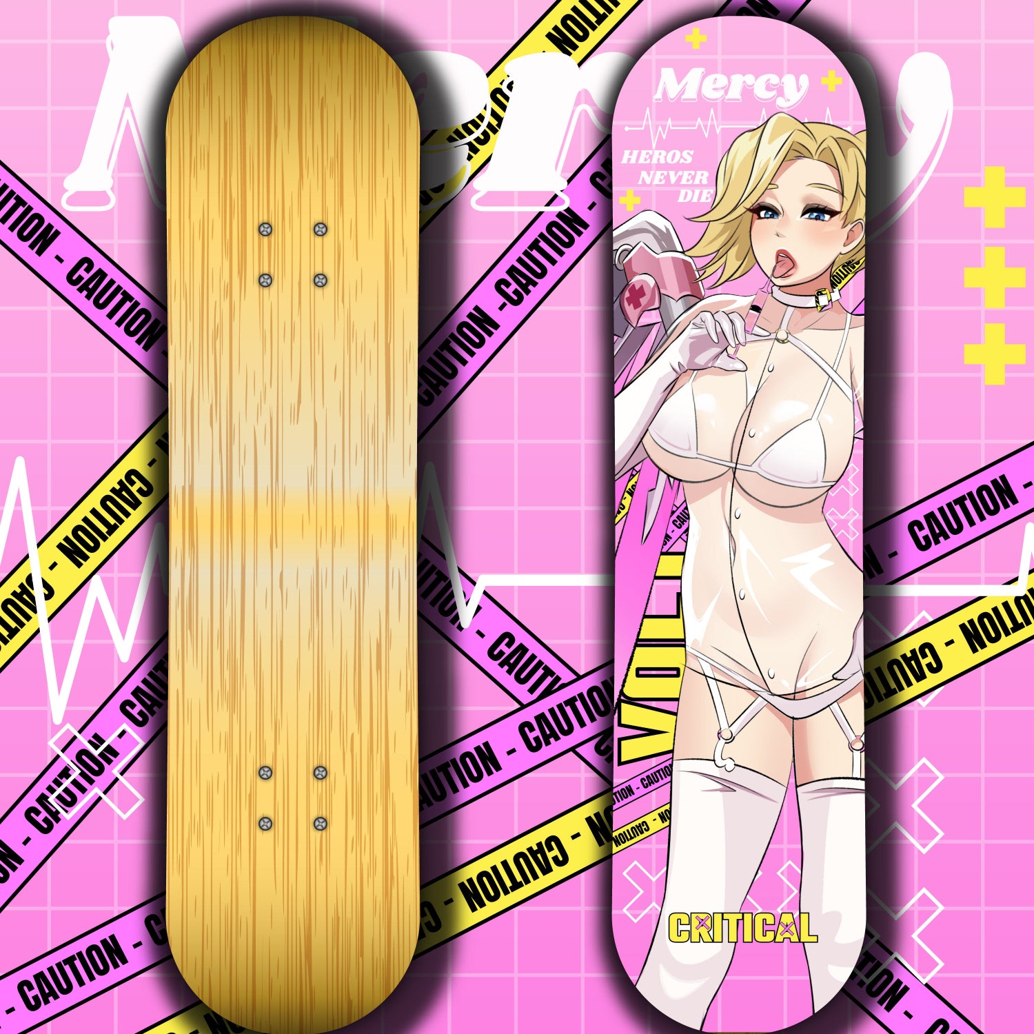 Anime Waifu Skate Deck Mio Naruse