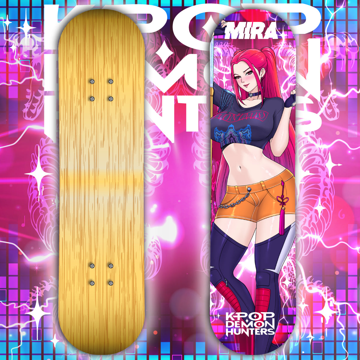 Anime Waifu Skate Deck Mira