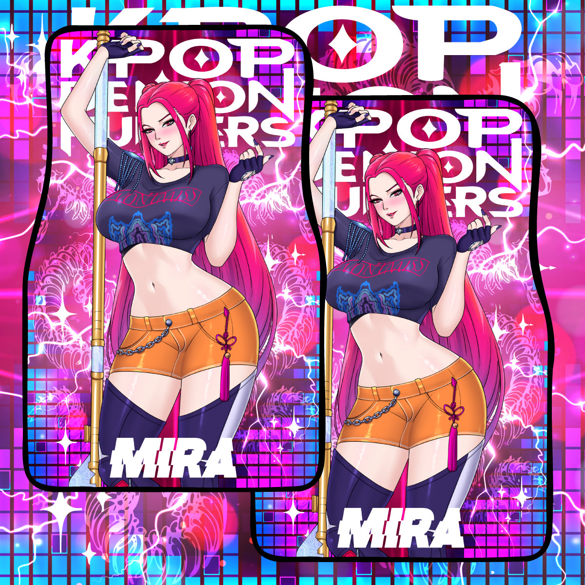 Anime Waifu Car Mats Mira
