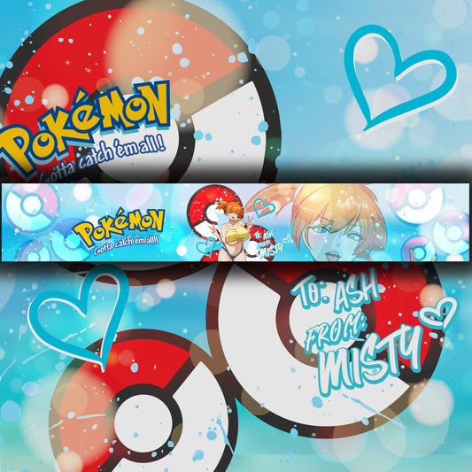 Pokemon Seductive Misty Windshield Banner