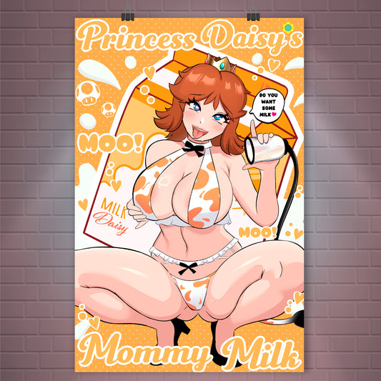 Mommy Milkers Princess Daisy <3  Poster / Wall Banner