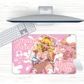 Anime Waifu Princess Peach Mousepad