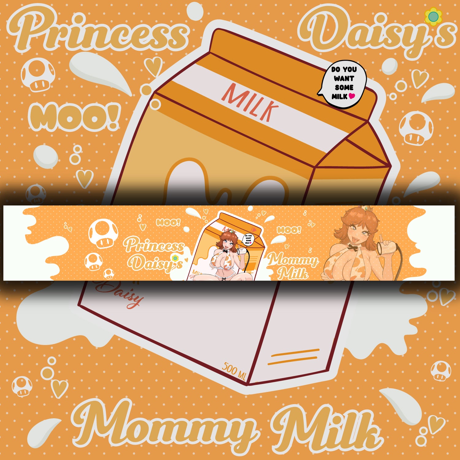 Vehicle Windshield Banner Cow Princess Daisy