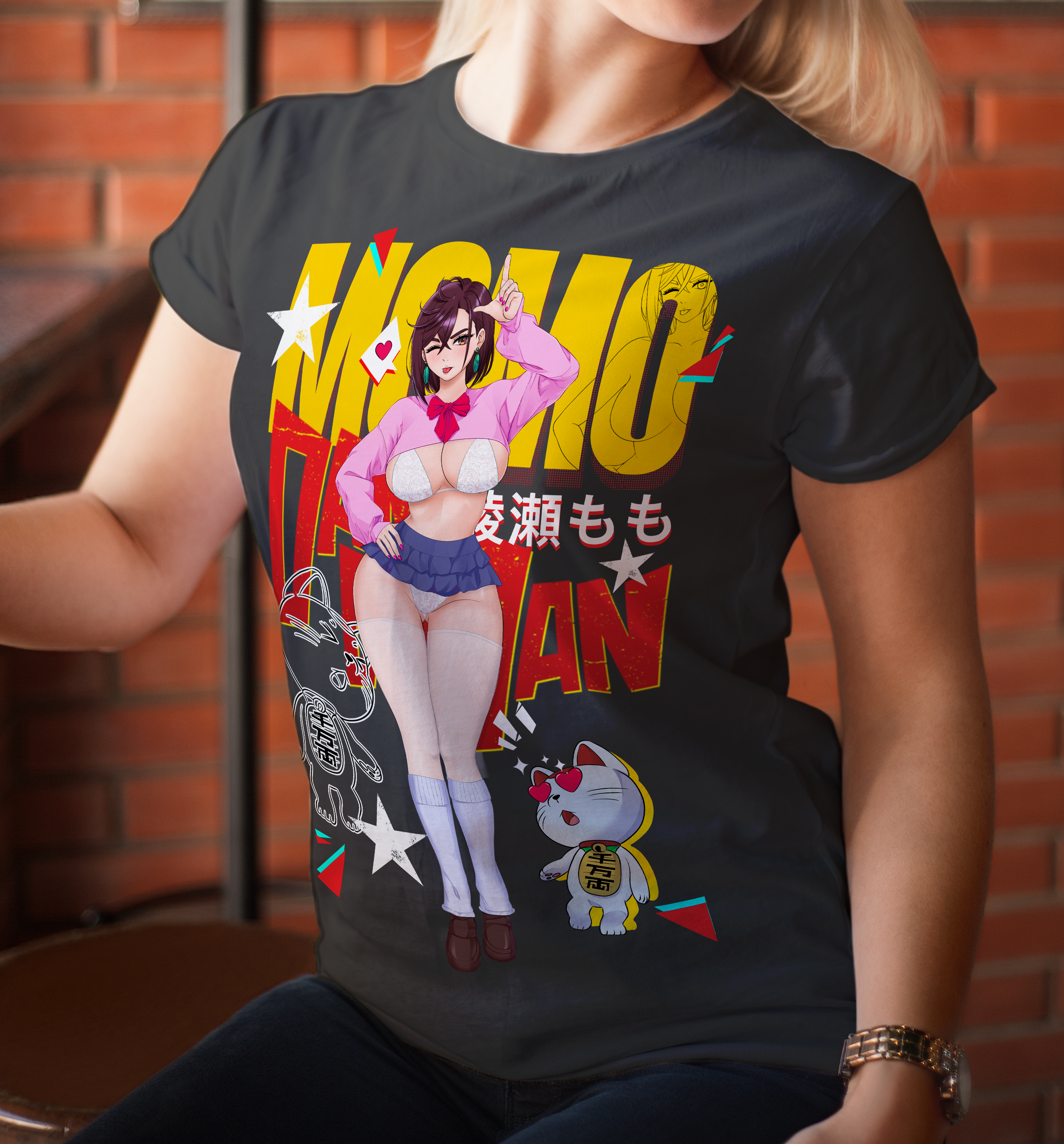 Screen Printed Apparel Momo Ayase