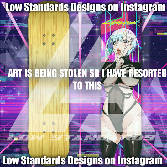 Cyberpunk Lucy Skate Deck
