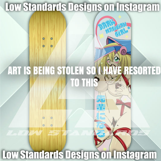 Valentine's Day Dark Magician Girl Skate Deck