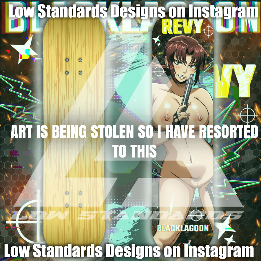 Black Lagoon Revy Skate Deck