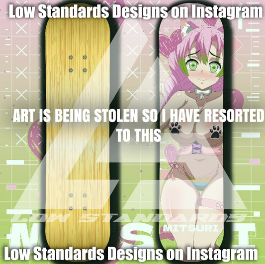 Neko Mitsuri Skate Deck