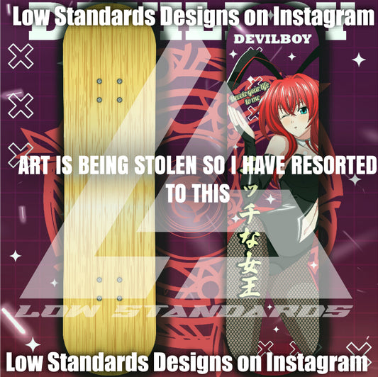 Bunny Girl Rias Gremory Skate Deck