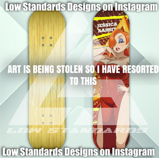 Jessica Rabbit Skate Deck