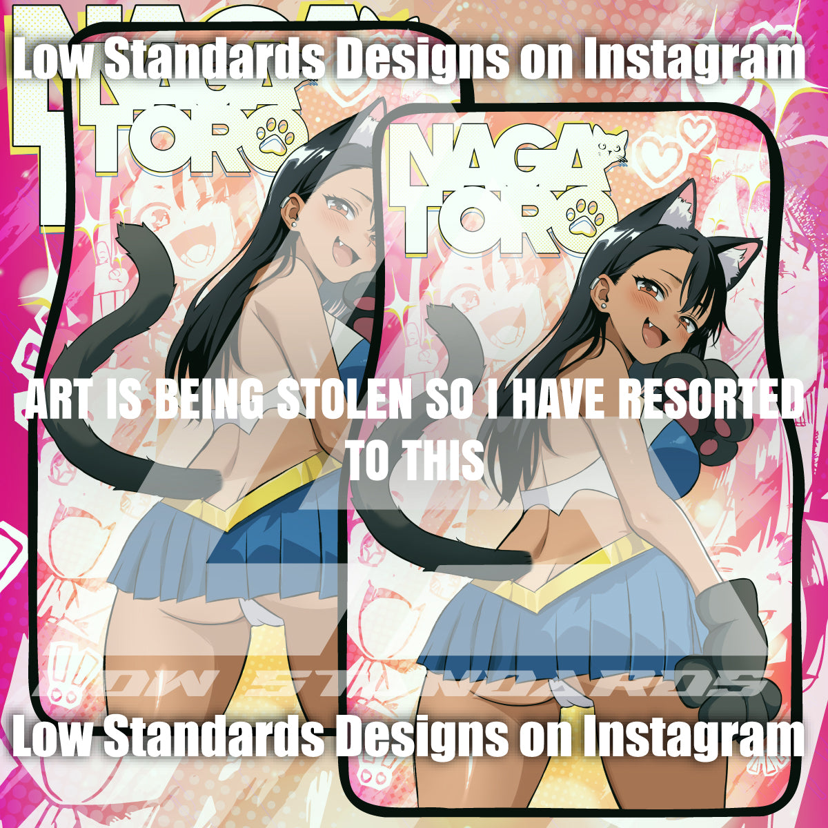 Cheerleader Nagatoro <3 Car Mats