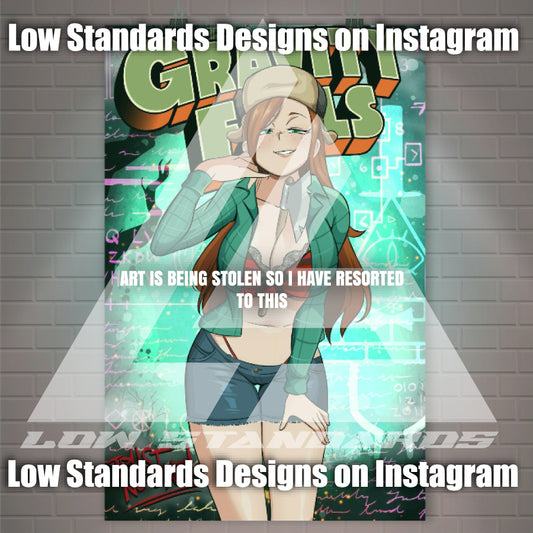 Gravity Falls Seductive Wendy <3 Poster / Wall Banner