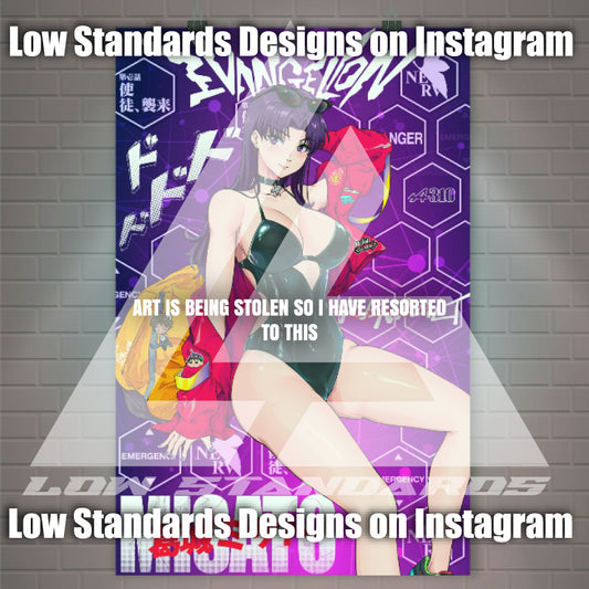 Misato Katsuragi Renault Edition Poster / Wall Banner