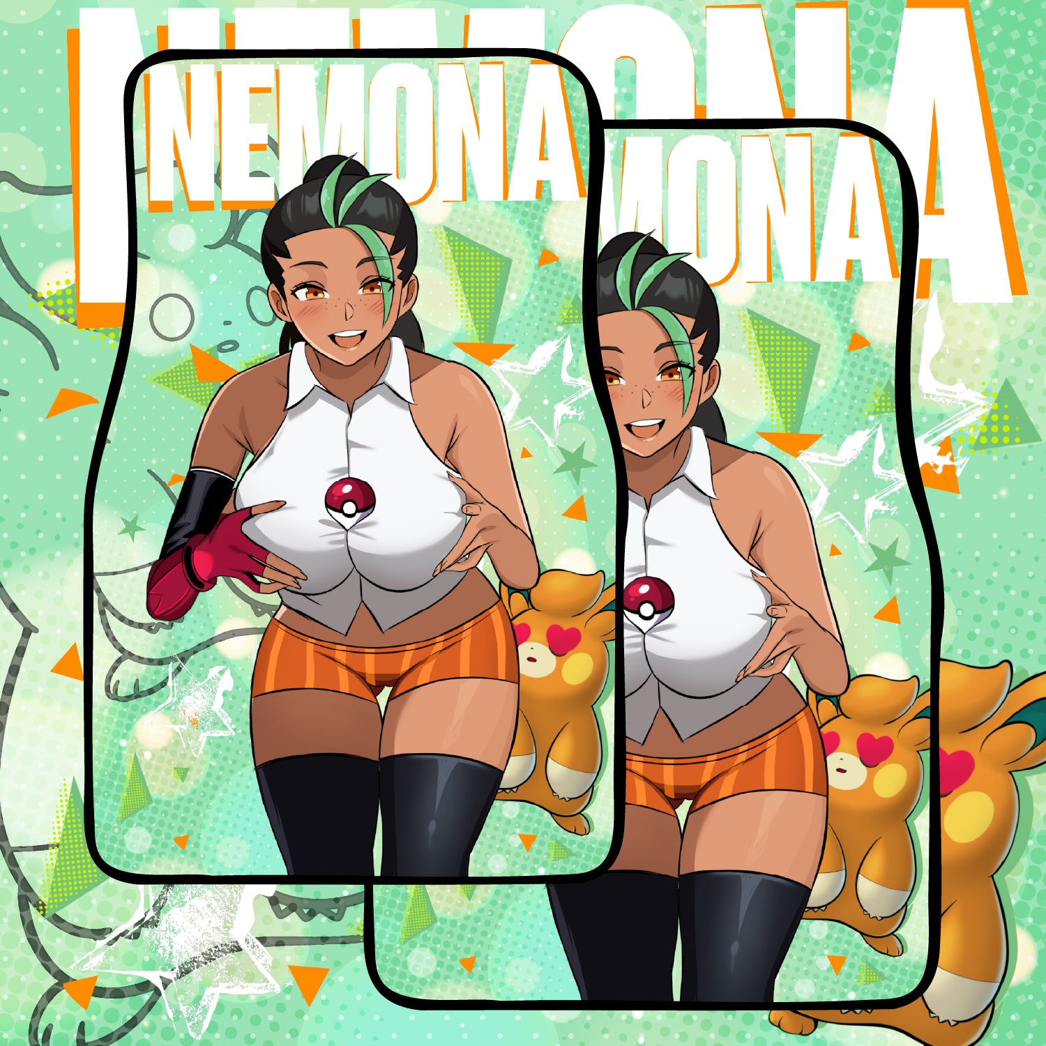 Anime Waifu Car Mats Nemona