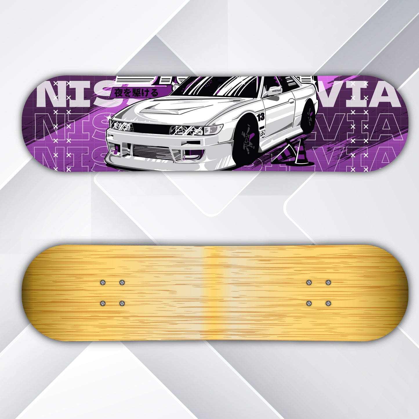 Succubus Nico Robin / Nissan Silvia Skate Deck