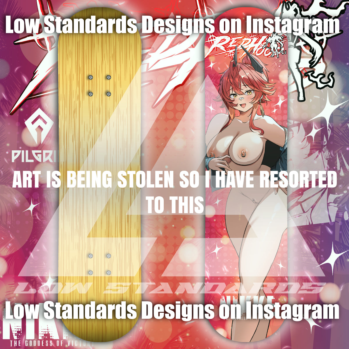 Retro Days Red Hood <3 Skate Deck